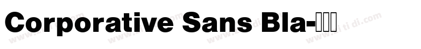 Corporative Sans Bla字体转换